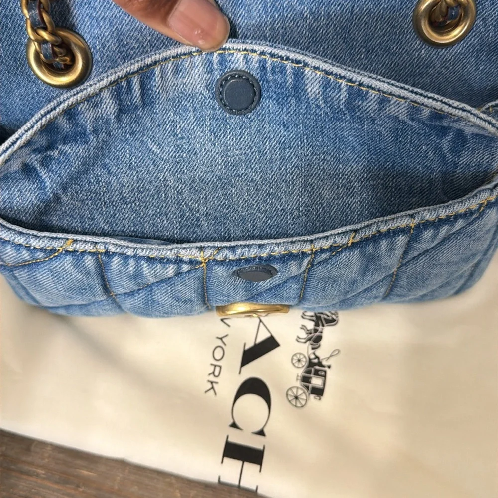 Coach Tabby 20 Quilted Denim